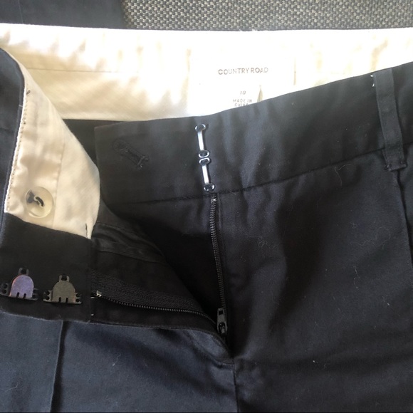 Country Road black straight leg pants/trousers size 10 - Picture 2 of 9